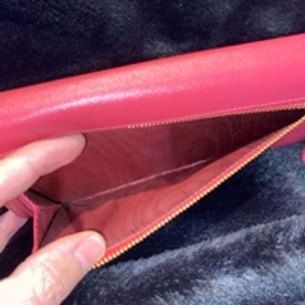 Prada Saffiano Leather Women's Pink long wallet - Picture 15 of 16